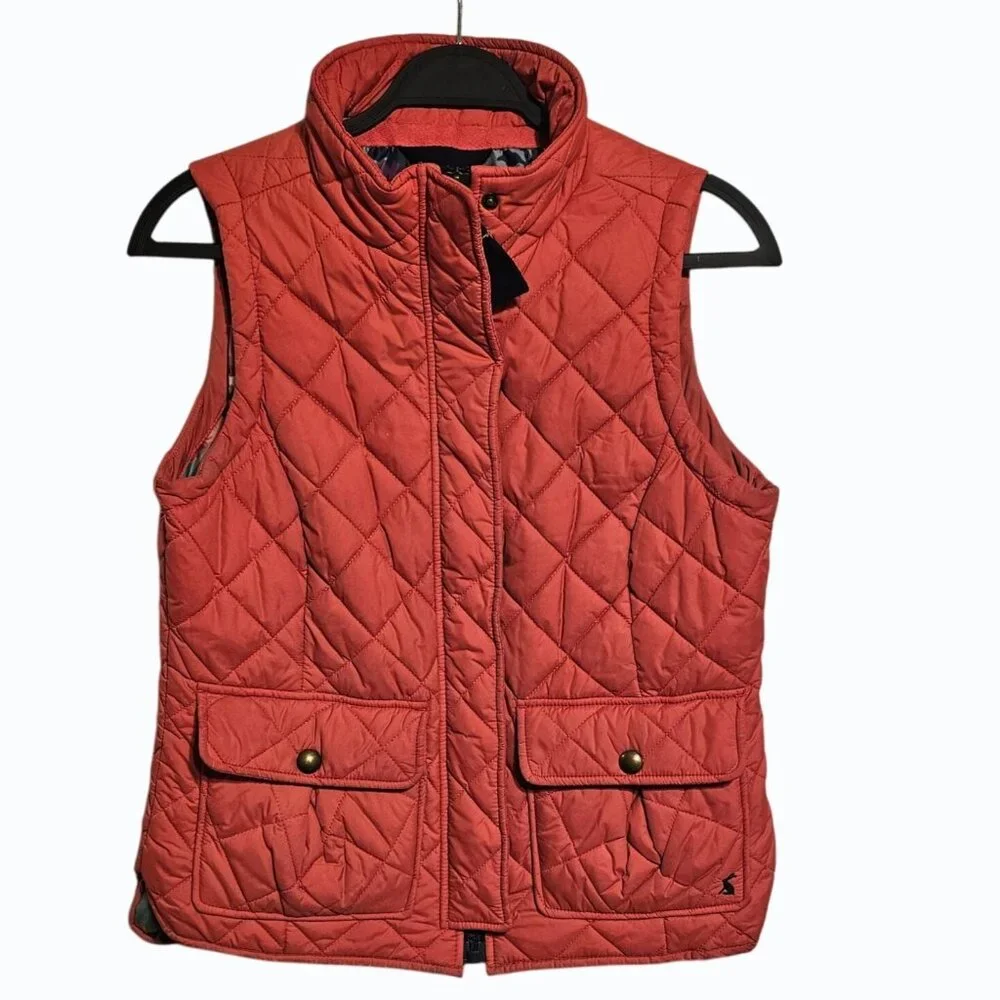 Tom Joule Joules Boldly British Quilted Vest Gilet Size US 8 Women's